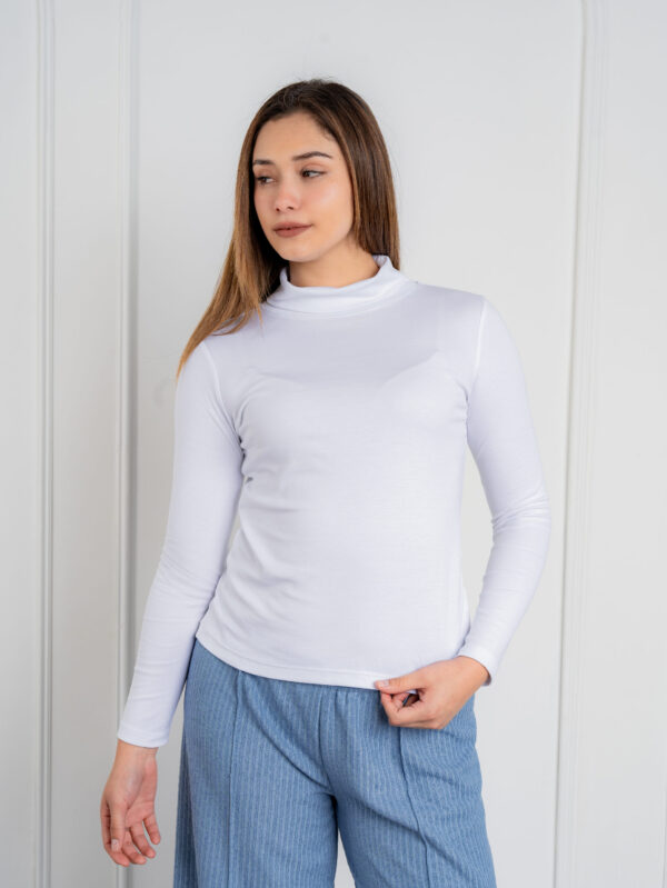 Whosale - Women's long-sleeved pima cotton polo shirt